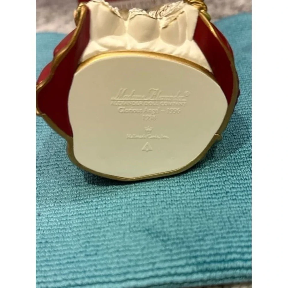Hallmark Madame Alexander Holiday Angels Ornaments Red Blue 3pc Set 90s